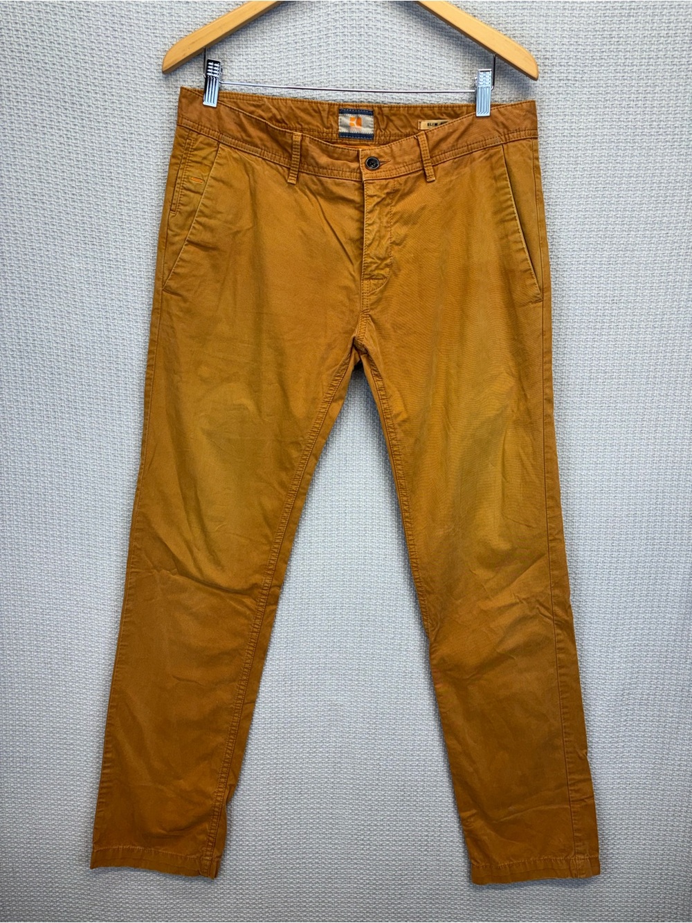 Hugo Boss Boss Orange Burnt Orange Chino Pants Slim Fit 34/32 Rare Y2K